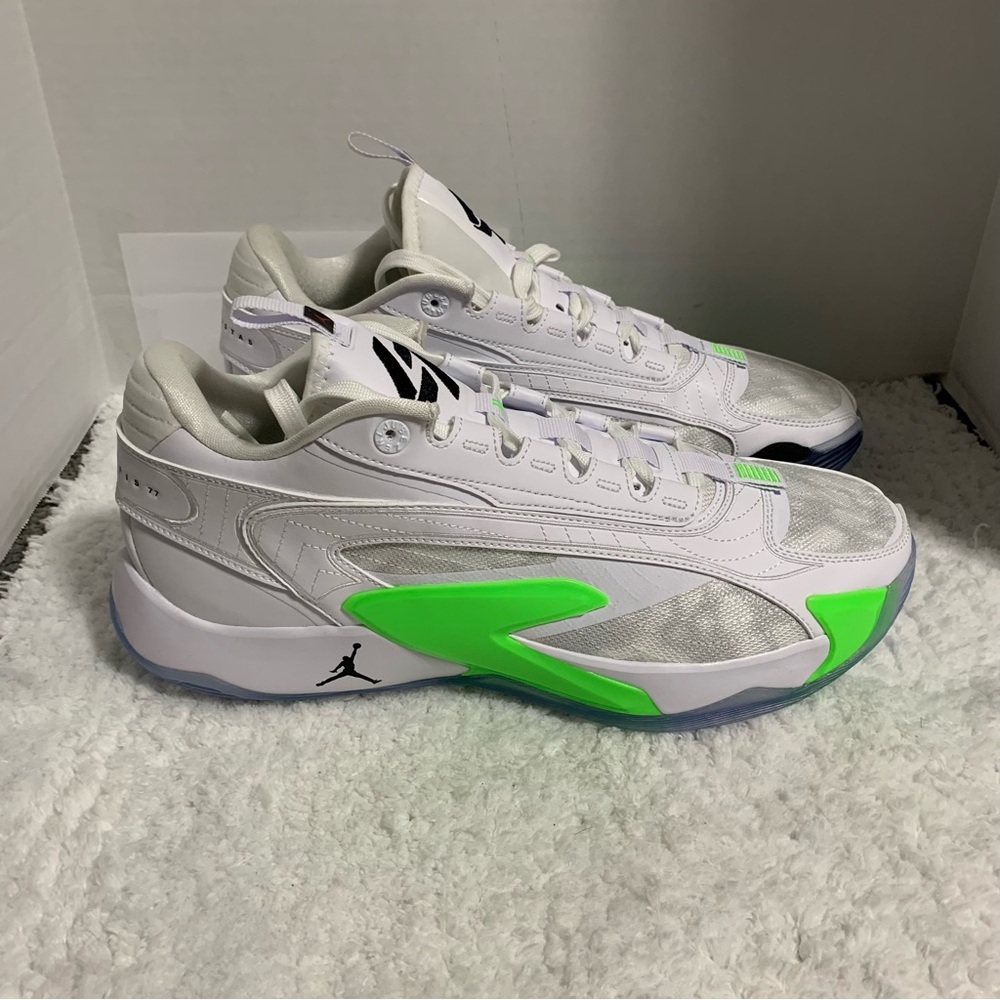 NIKE AIR JORDAN LUKA 2 TRICK SHOT MEN'S SHOES WHITE GREEN DX8733-103 size 12
